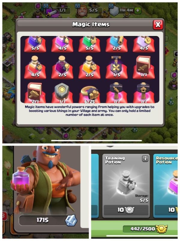 bs and coc th11 account