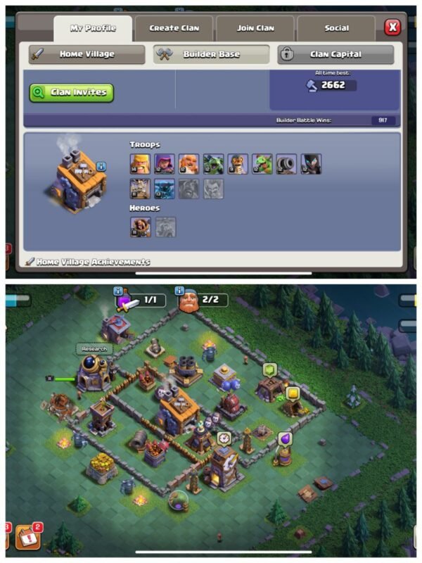 bs and coc th11 account